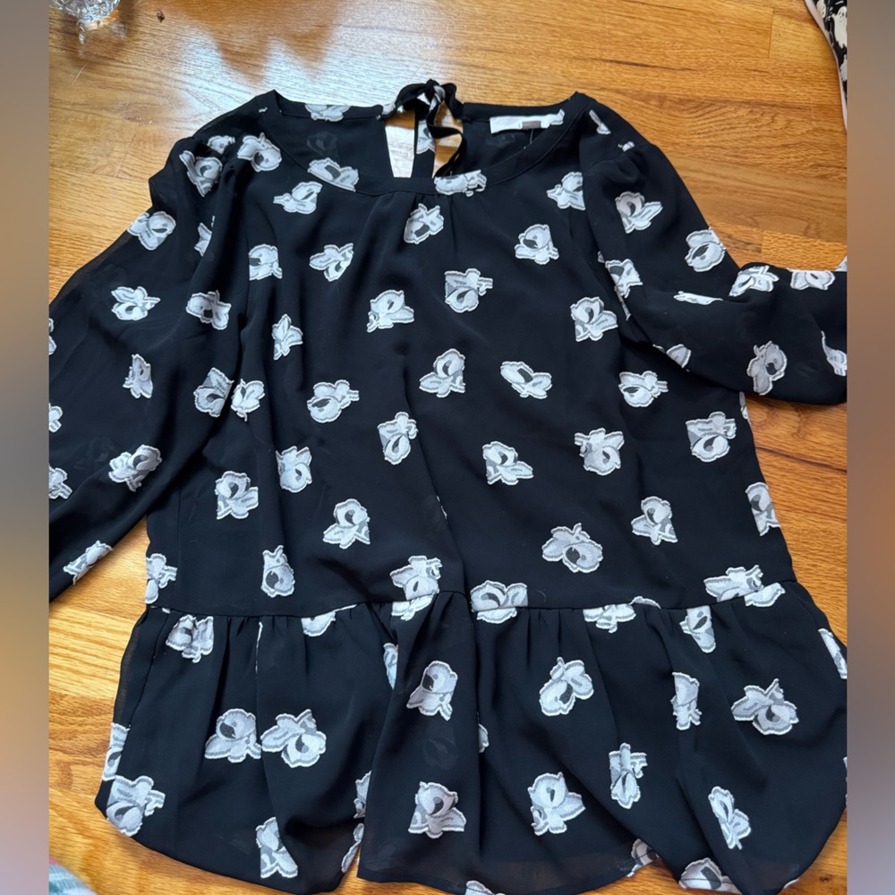 Loft peplum top floral